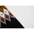 Écharpe d&#39;hiver tricotée en jacquard à losanges pour femmes